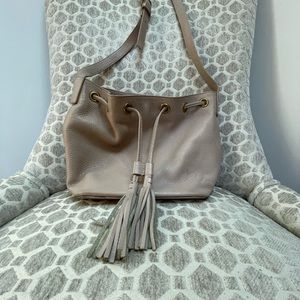 Bucket bag; originally from JCrew factory; light pink color, adjustable